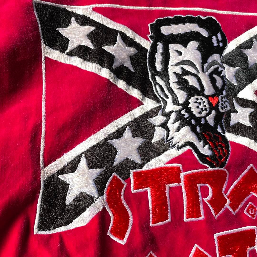 80s~ STRAY CATS 別珍 リバーシブル スカジャン ワインレッド L