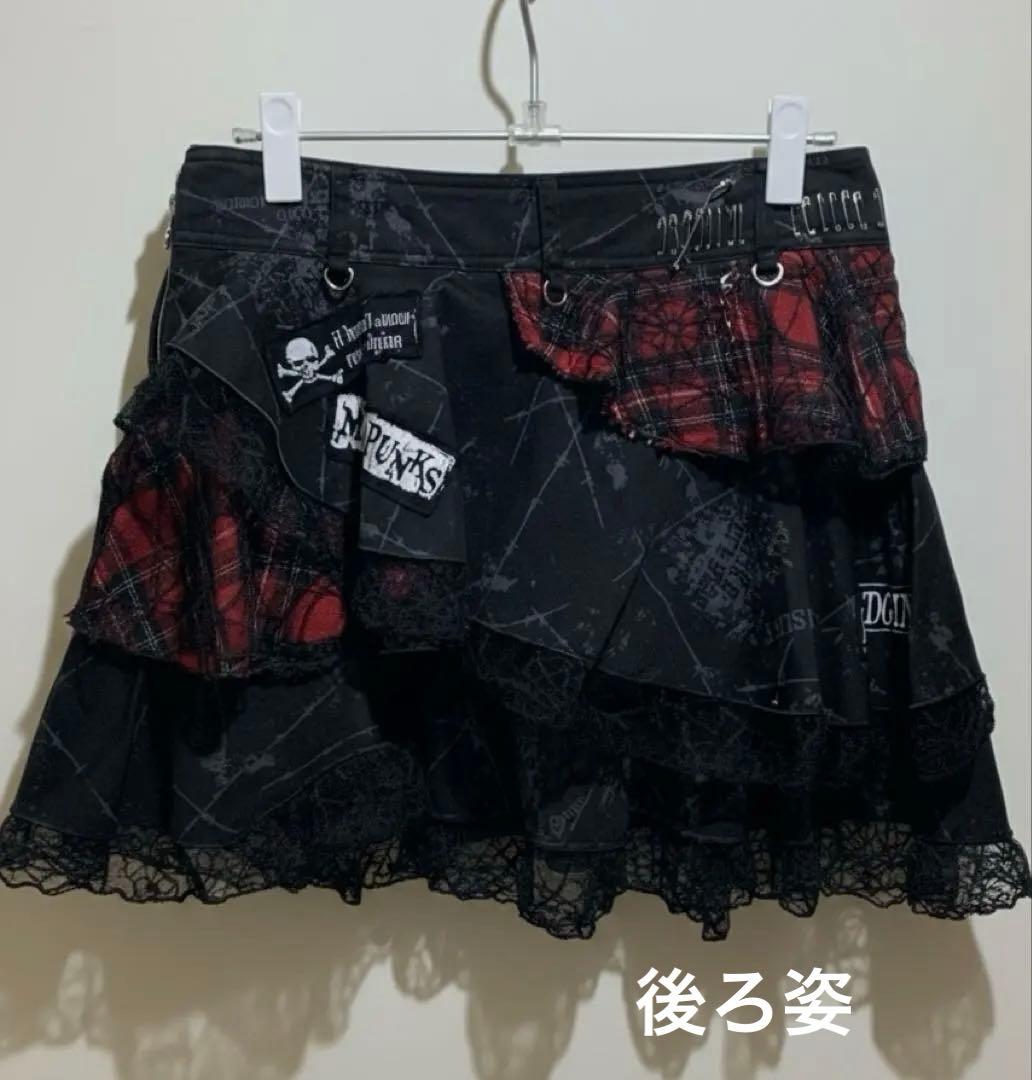 当時物】MAD PUNKS スカート （平成レトロ・パンク スカル）サブカル