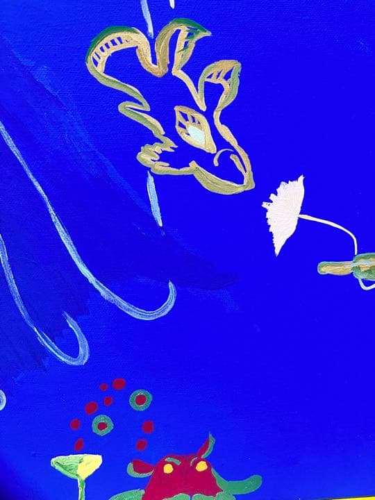 絵画　海　イラスト