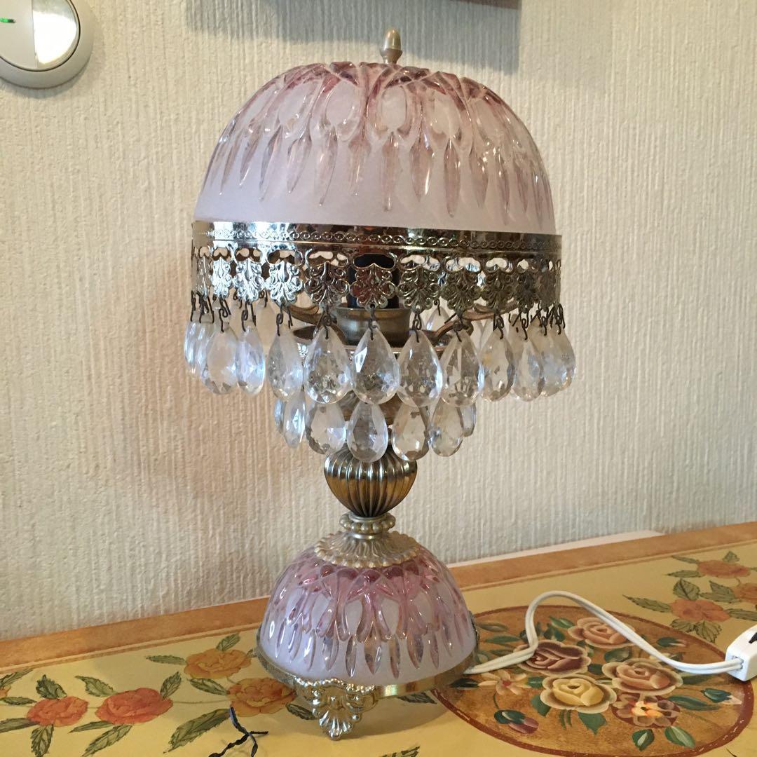 照明　ガラス　フランス　アンティーク　美術品 フランスヴィンテージ照明 ムラーノガラスランプ.19 インテリアランプ