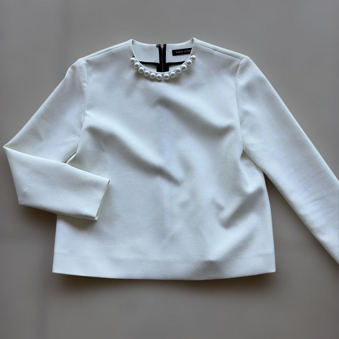 YOKO CHAN ヨーコチャン トップス パール長袖トップス 約6万円のお品