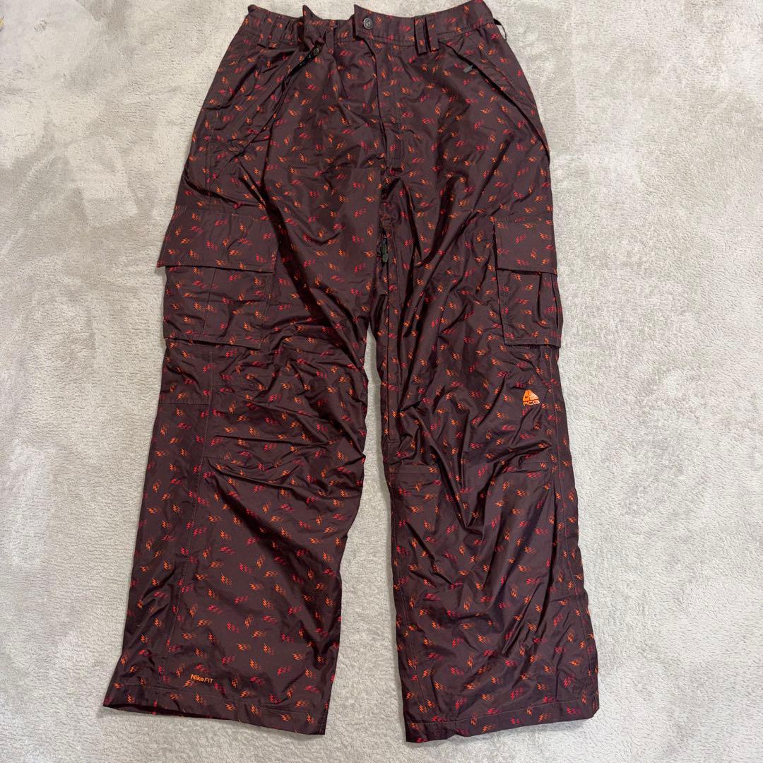 スキー euro NIKE ACG nylon buggy pants Nike ACG Baggy Ripstop Navy Snowboard Pants Men's XL