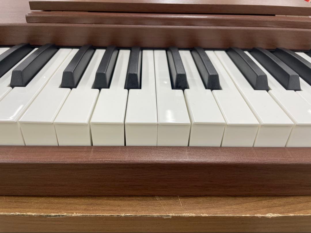 スタンド付き 電子ピアノ88鍵盤 給電タイプ 木目調ボディ マホガニー