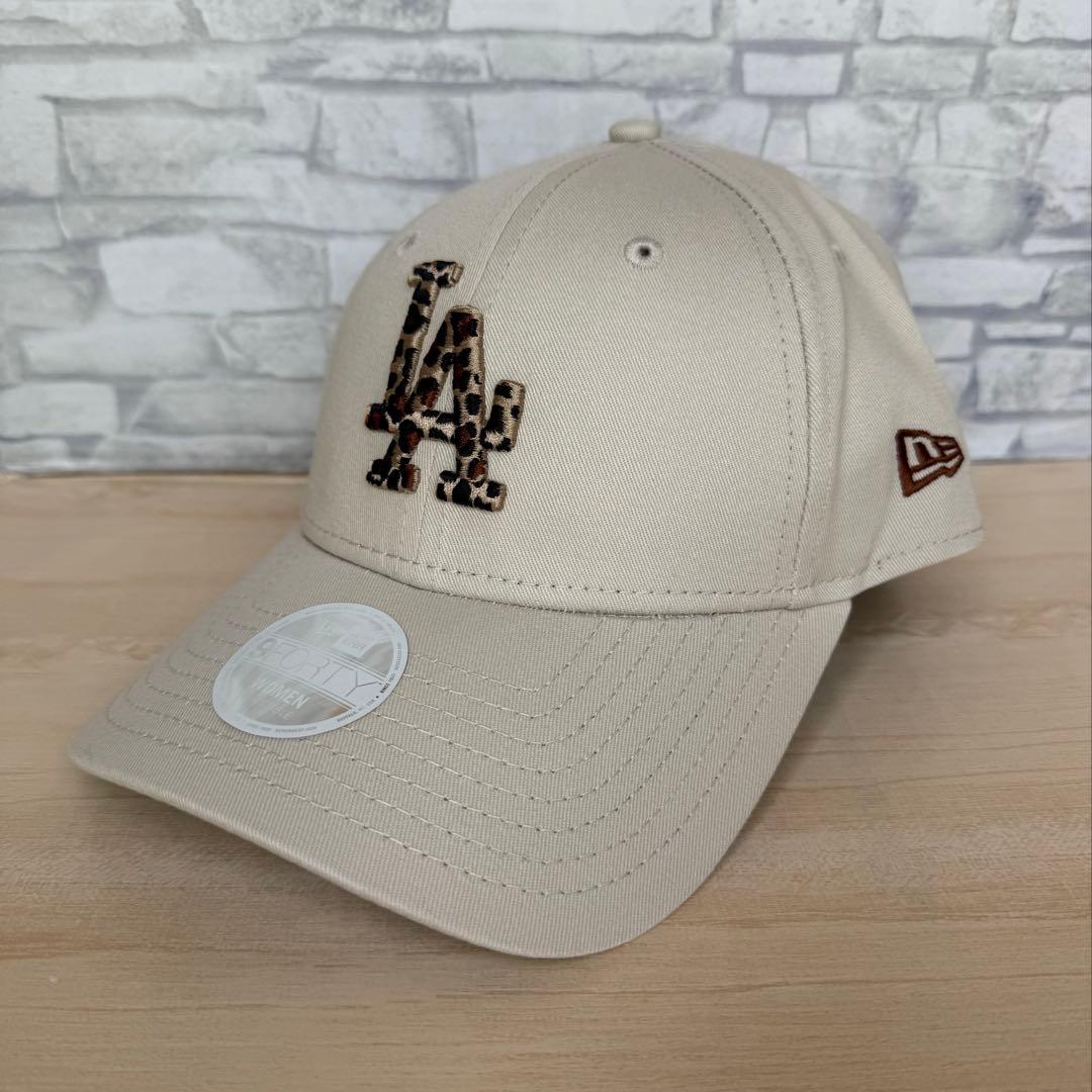 New Era　9forty レオパード柄　キャップ　LA 新品 　ニューエラ New Era】9FORTY MLB レオパード キャップ (New Era/キャップ