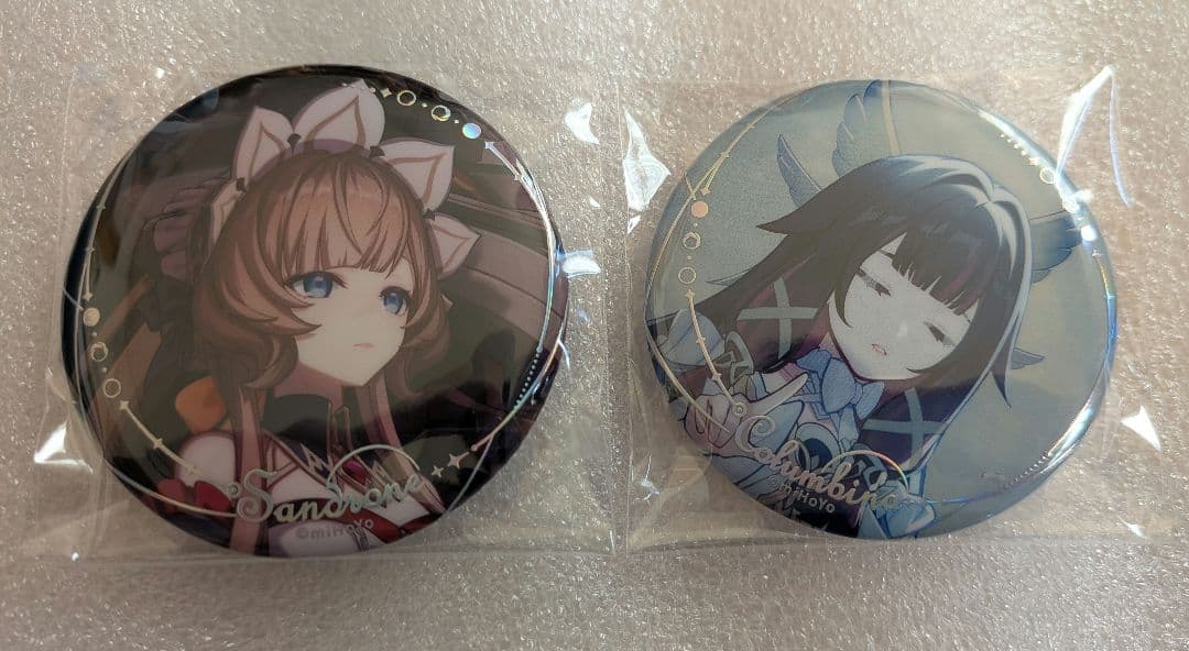 原神 月夜の叙事詩 缶バッジ 傀儡 サンドローネ コロンビーナ