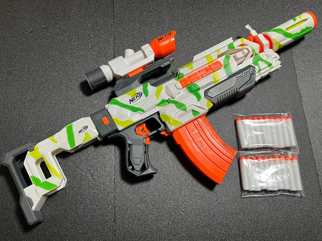 ナーフ モジュラス Tracker ECS-10 Nerf Modulus ECS-10 Motorized Blaster with Dual Rail Barrel