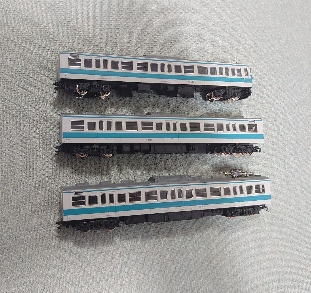 JR 113系 阪和線 阪和快速色 前連結可 3両+オマケ1