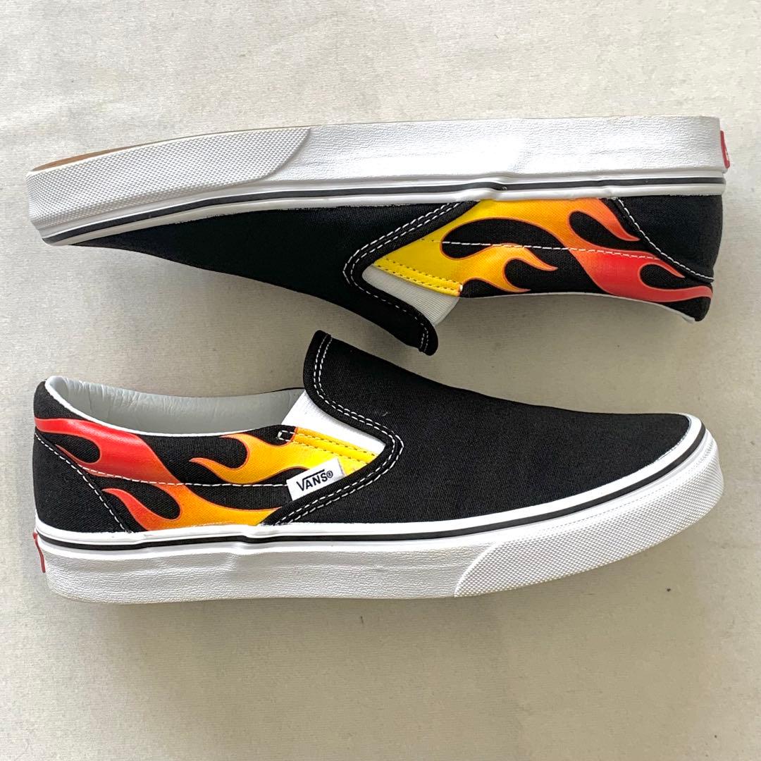 VANS スリッポン ファイヤーパターン フレイム 26.5cm - メルカリ