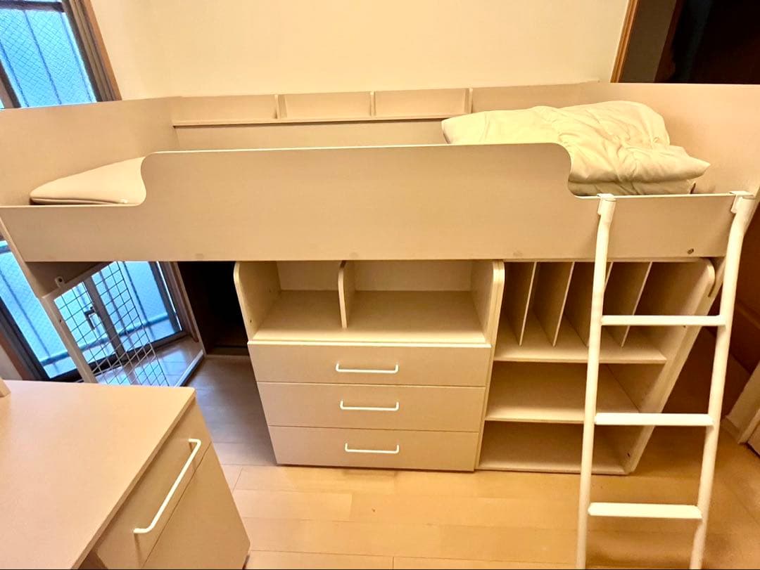 り*ま様 システムベッド デスク ニトリ ロフト - メルカリ