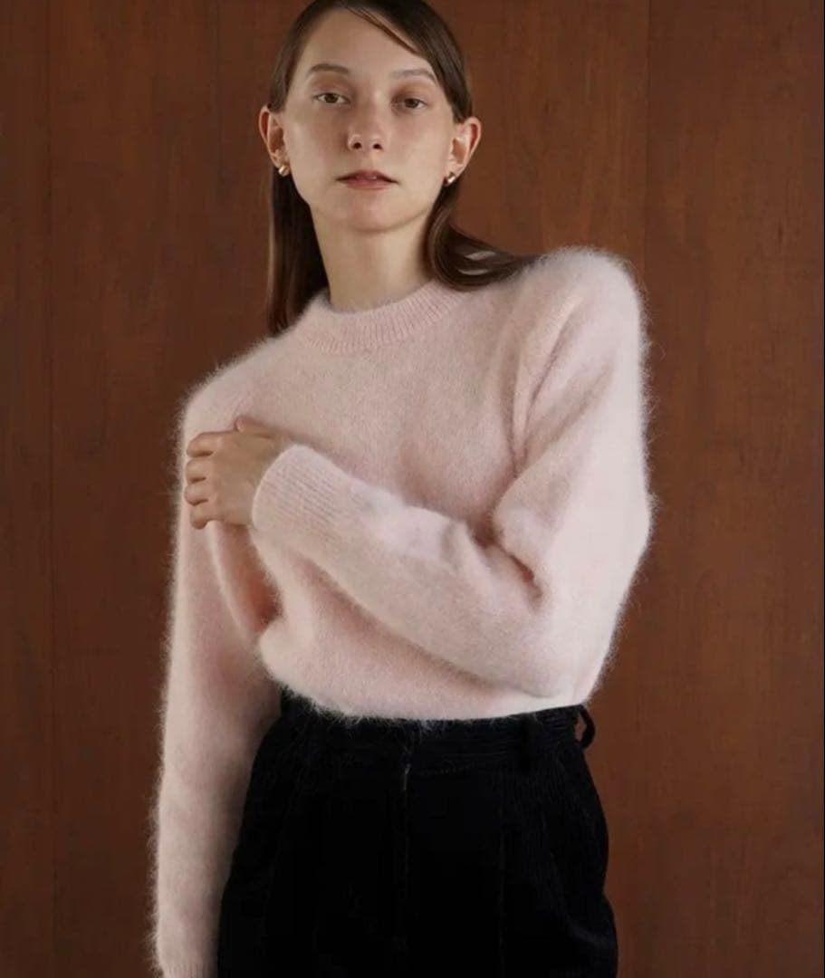 【CLANE】クラネANGORA COMPACT KNIT TOPS CLANE - アンゴラ コンパクト コンパクト ニット トップス - ANGORA