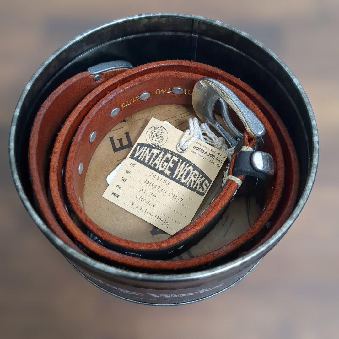 新品ヴィンテージワークス DH5740 CH-2 茶芯 31 レザー ベルト - メルカリ