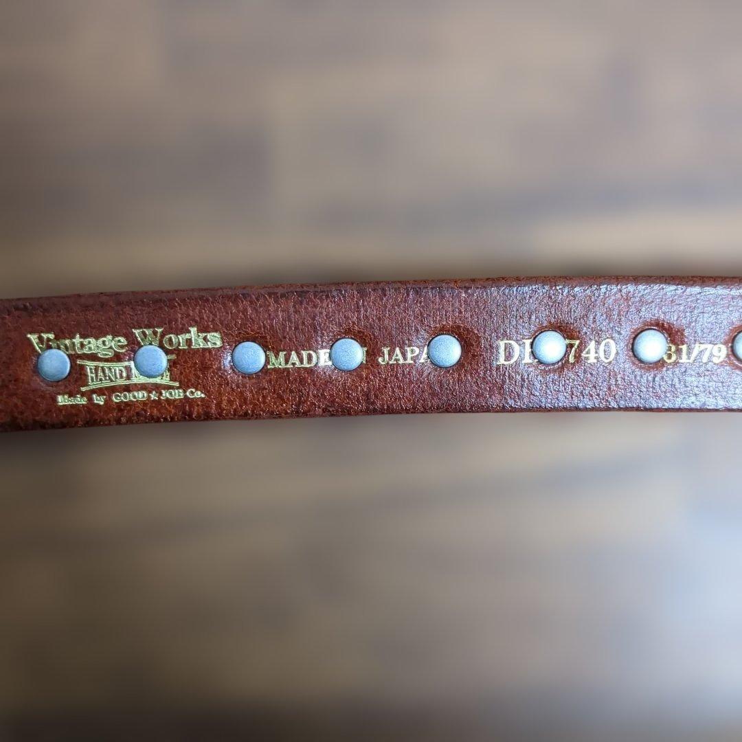 新品ヴィンテージワークス DH5740 CH-2 茶芯 31 レザー ベルト - メルカリ