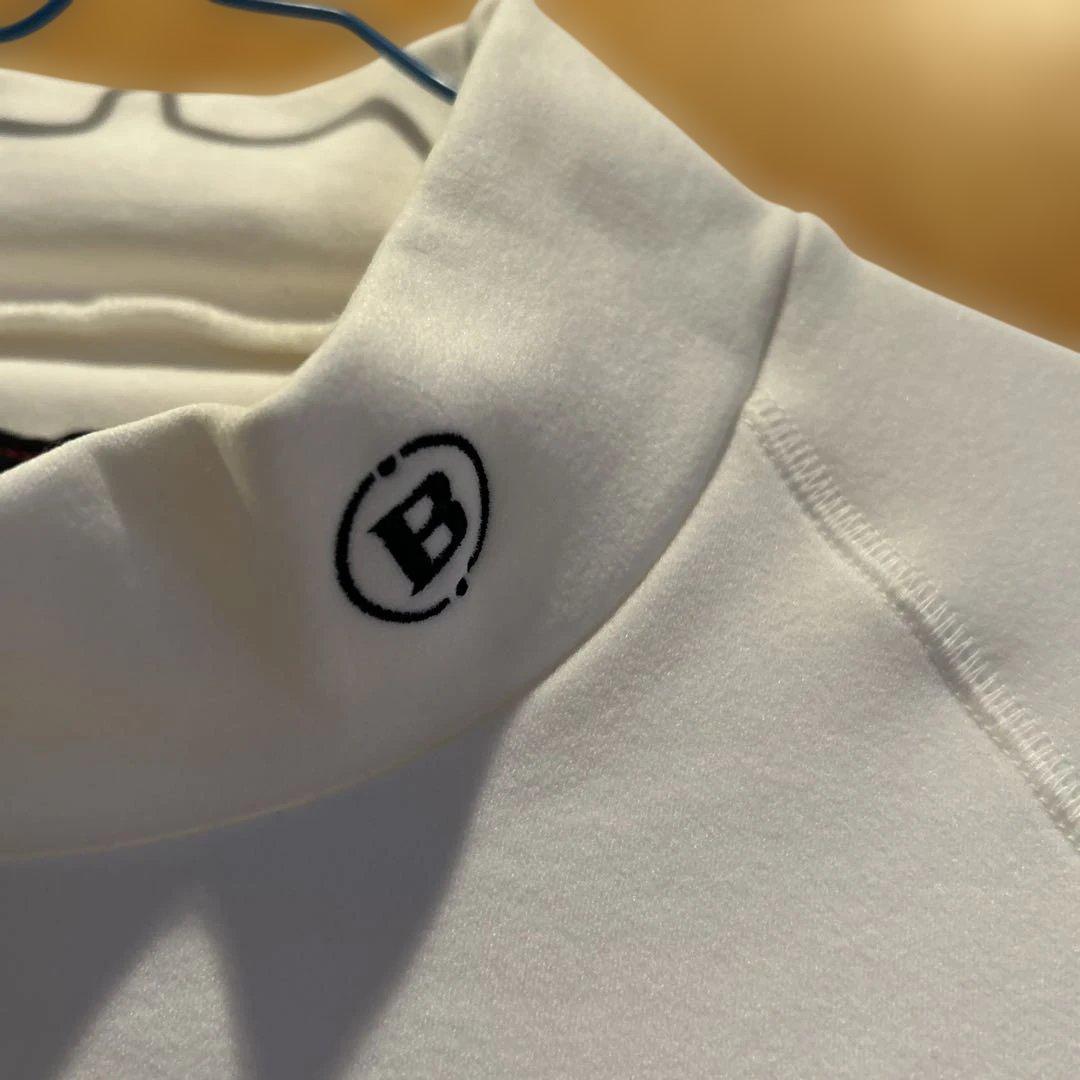 BRIEFING ホワイト 裏起毛のモックネック長袖シャツの通販はau PAY