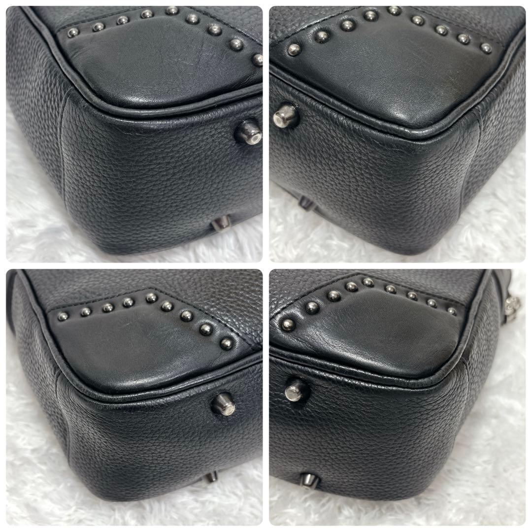 Bajolugo】バジョルゴ レザートートバッグ スターモチーフ 黒 大容量