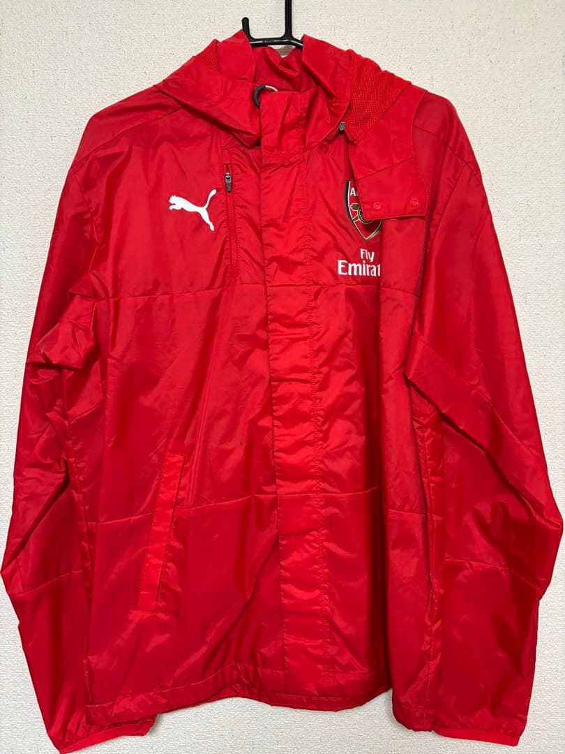 Puma Arsenal ウィンドブレーカー レッド RARE ARSENAL LONDON FOOTBALL TRAINING JACKET SIZE S PUMA | eBay