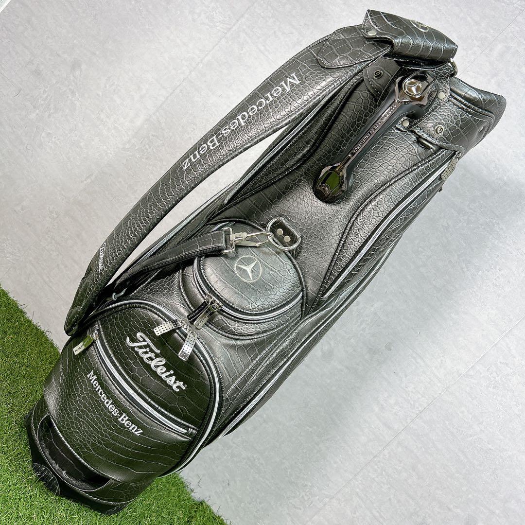 タイトリスト メルセデス ベンツ キャディバッグ ゴルフ 限定 クロコ