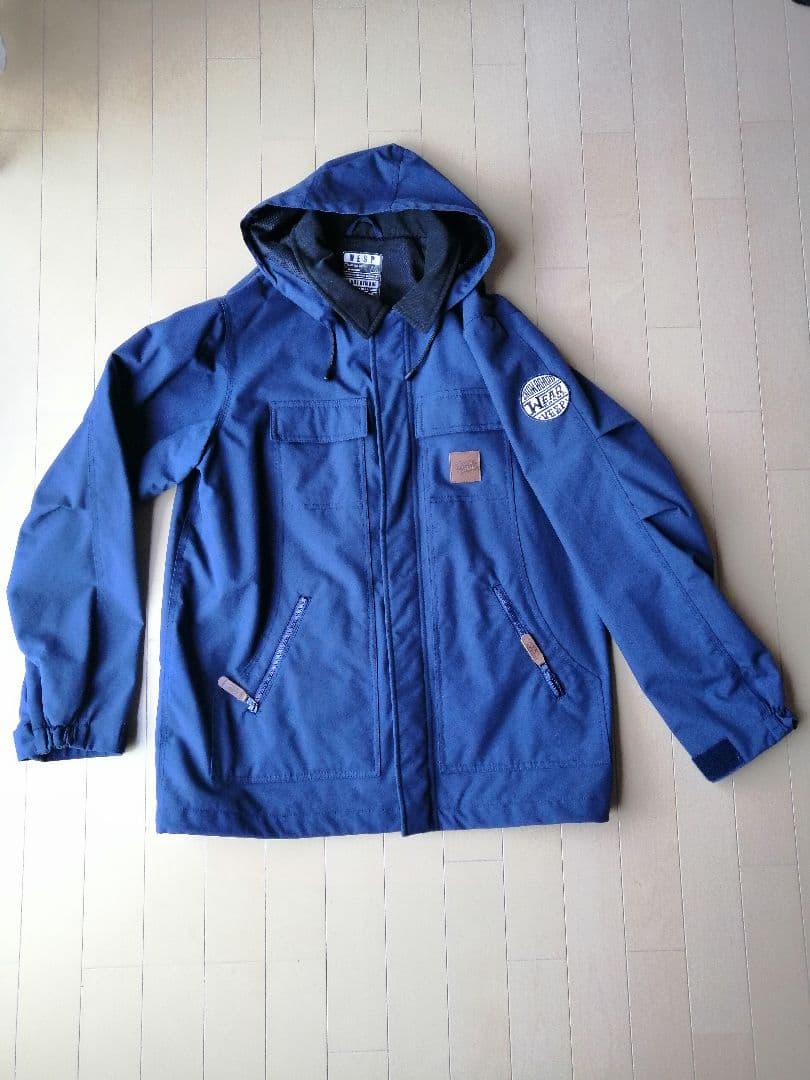 ベスプ　VESP スノボウェア　ジャケット　ワーク系　ネイビー紺　Lサイズ　美品 VESP ベスプ コーチ コーチジャケット ネイビー 紺 THREEWAY MILITARY