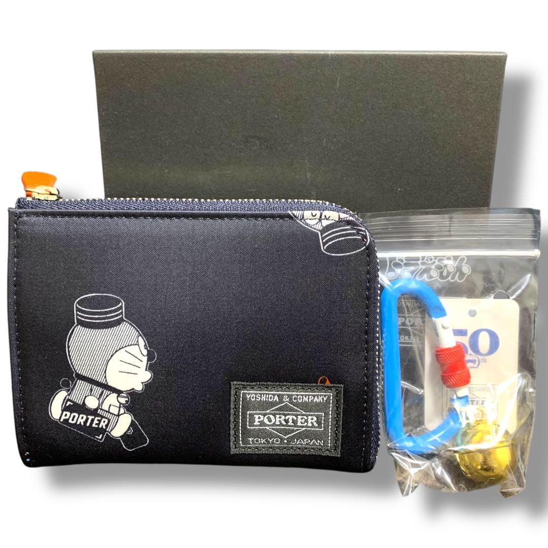 新品　ドラえもん×PORTER マルチウォレット ネイビー　おまけ付き　希少 ドラえもん x PORTER(ドラえもん x ポーター) MULTI WALLET | 吉田