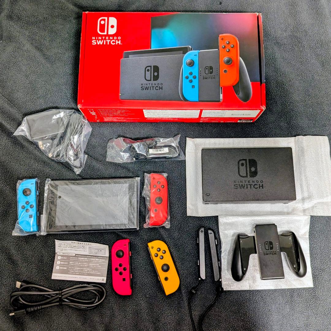 Nintendo switch 本体 + ネオンjoycon Nintendo Switch Joy-Con Neon Purple & Neon Orange Japan NEW | eBay