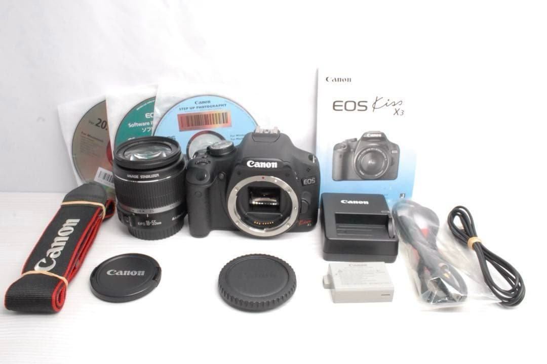 EOS Kiss X3 手ぶれ補正レンズ スマホ転送 お得セット 清掃済み - メルカリ