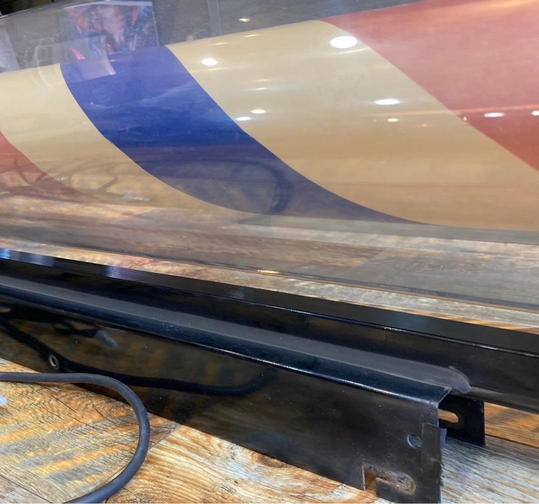 喜田アイデア サインポール 取り付けステー付理容 理髪店バーバー 看板