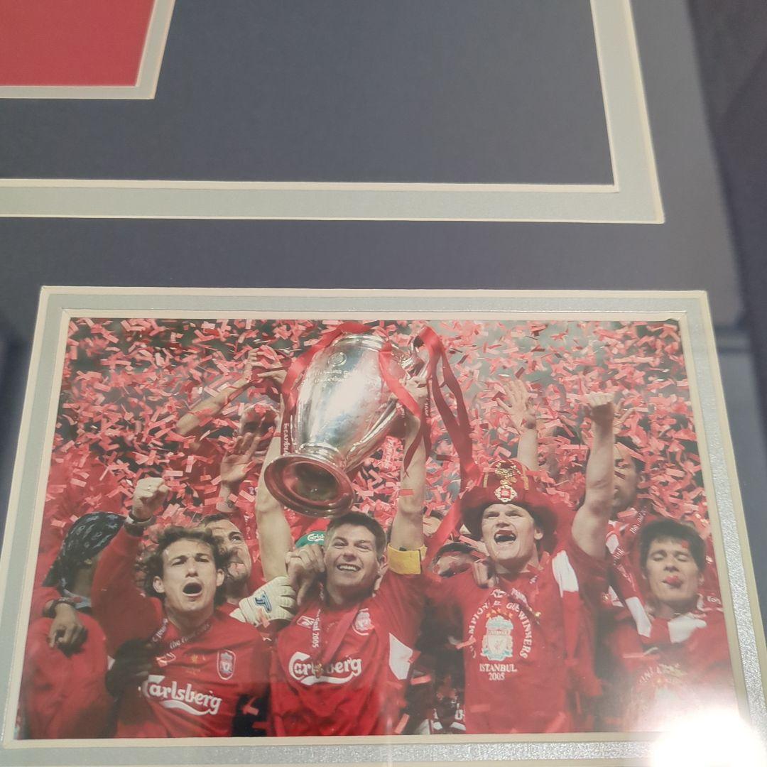 リバプール スティーブン・ジェラード サイン入りユニフォーム 額入り