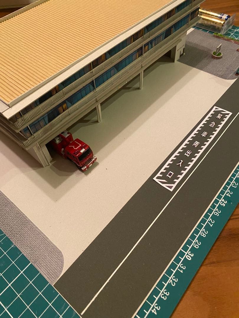 消防署　模型　ジオラマ　ストラクチャー　1/150 鉄道模型