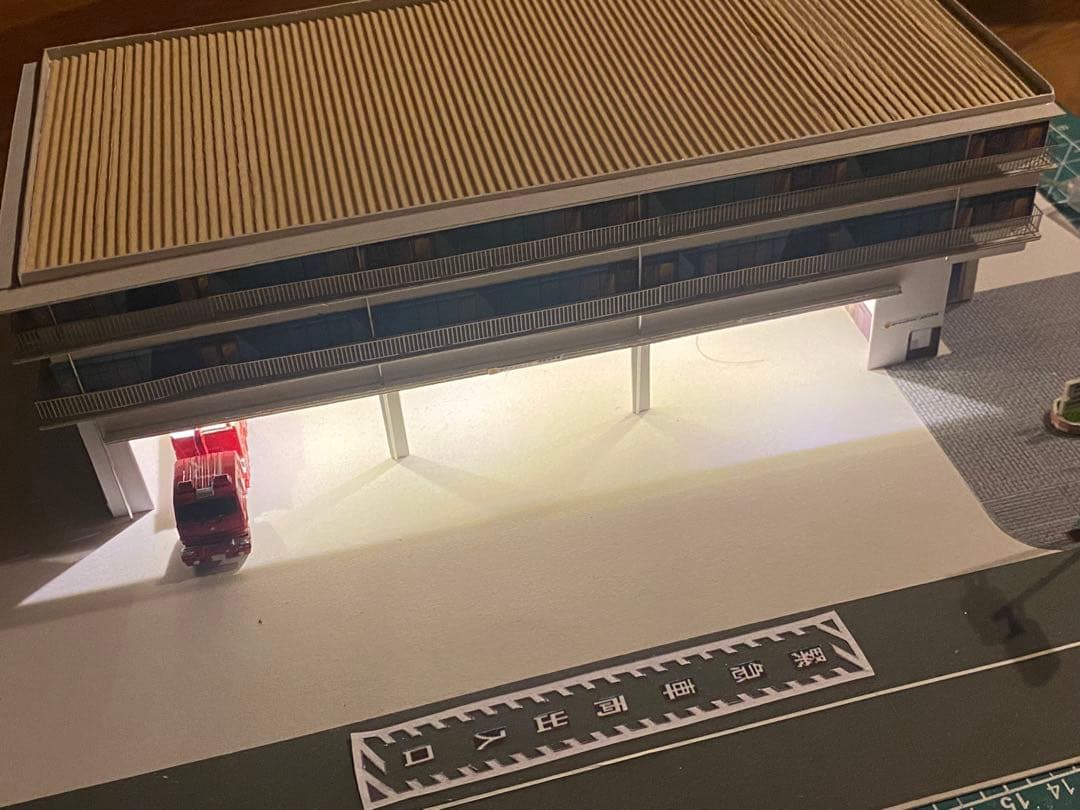 消防署　模型　ジオラマ　ストラクチャー　1/150 鉄道模型