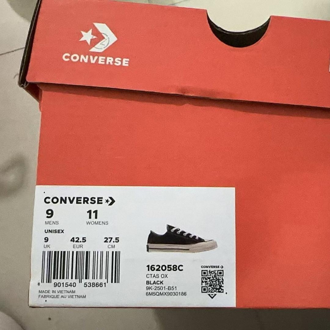 【未使用】ブラック CT70 ローカット ox 27.5cm