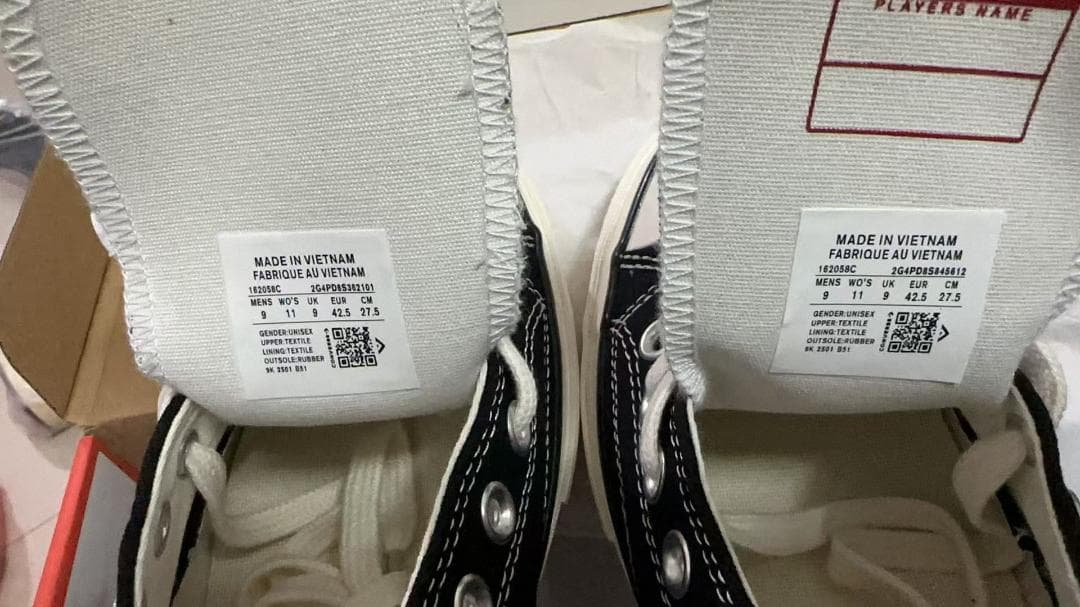 【未使用】ブラック CT70 ローカット ox 27.5cm