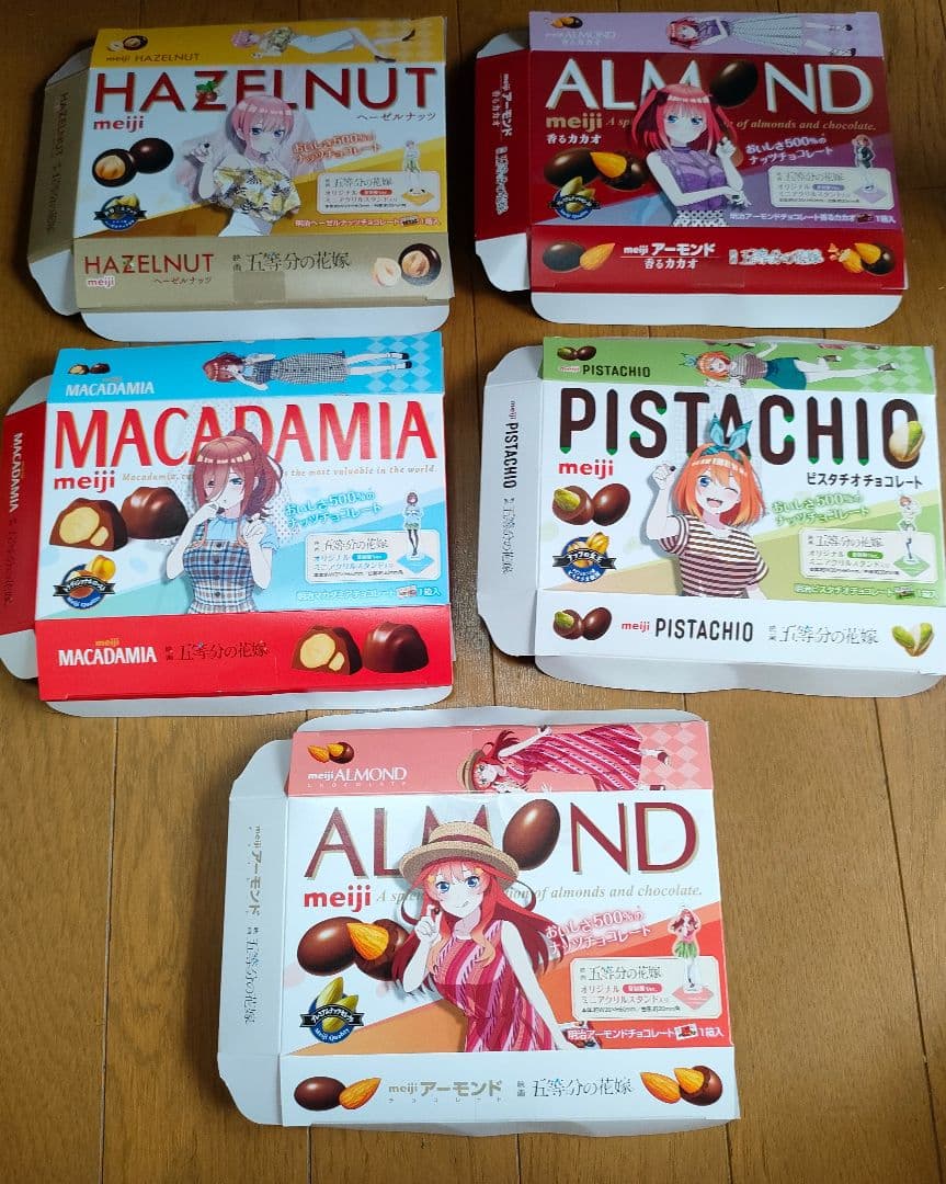 映画五等分の花嫁 劇場限定アクスタ 明治コラボミニアクスタ コンプリート