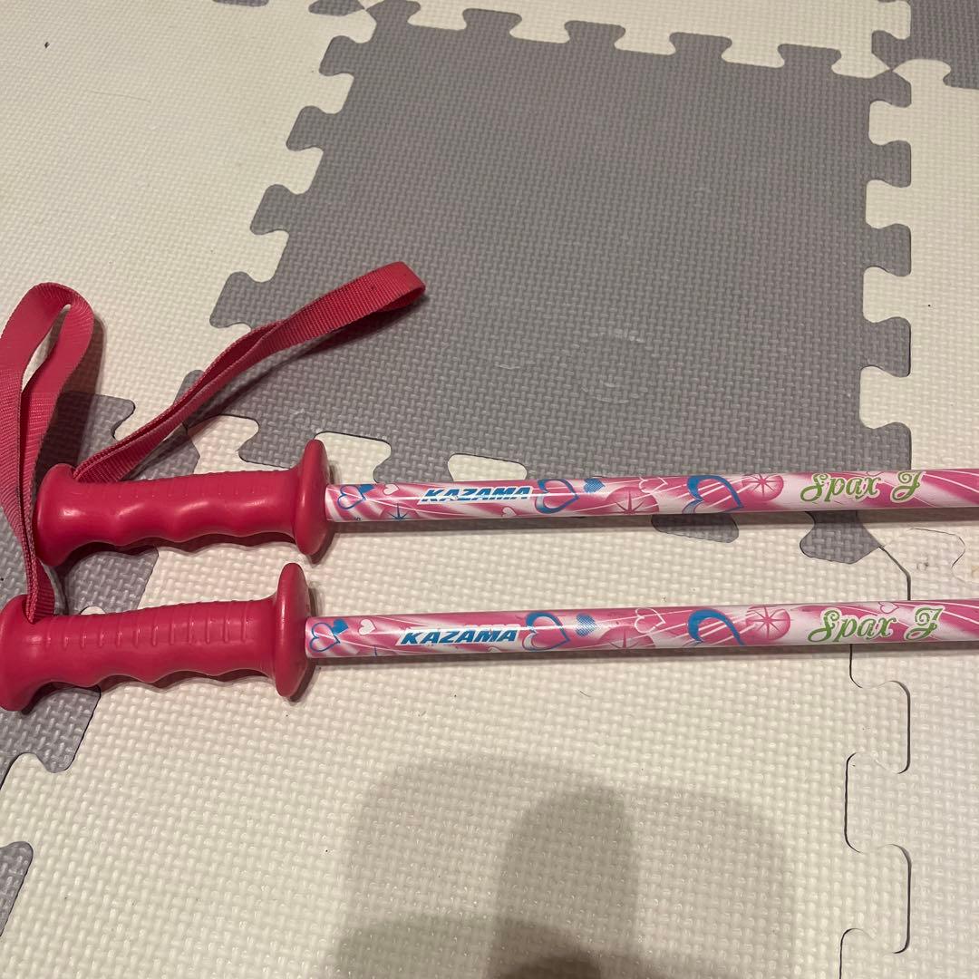 KAZAMA スキー板 106㎝ ストック ブーツ 4点セット マリーちゃん