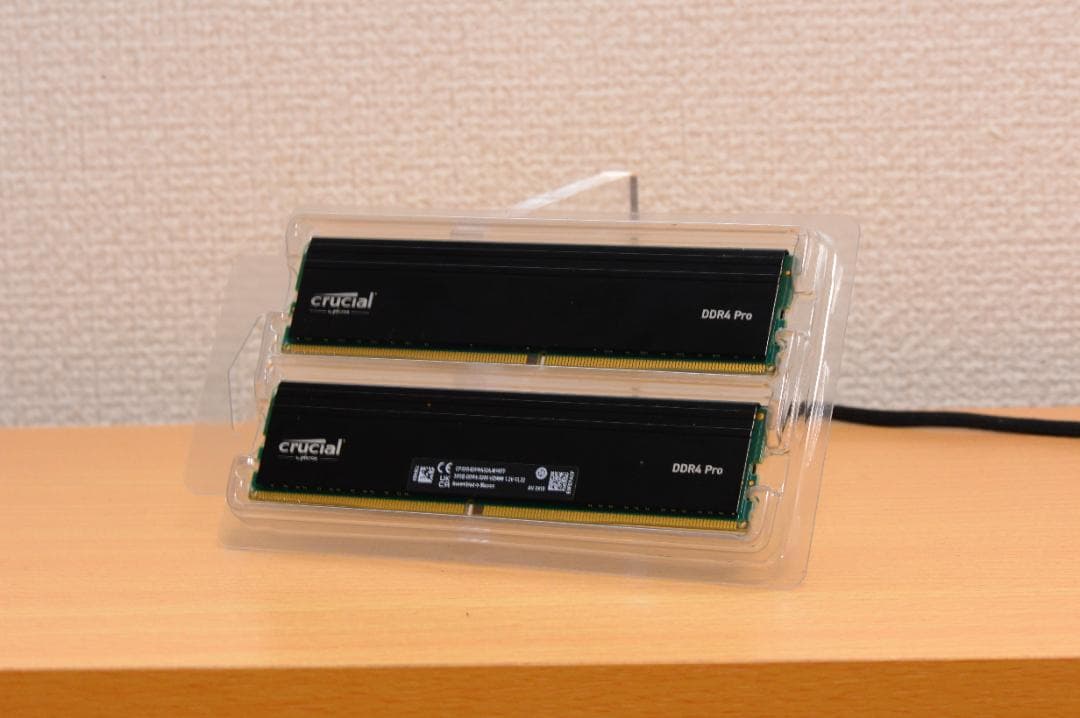 メモリー crucial pro DDR4 3200MHz 64GB(32GBx2) Crucial Pro 64GB Kit (2x32GB) DDR4 3200MHz C22 UDIMM Desktop