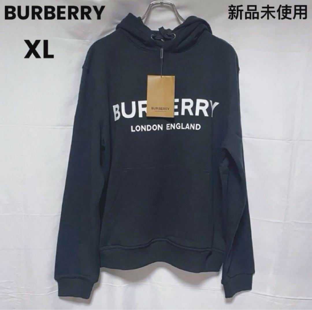 BURBERRY バーバリー　ロゴプリント パーカー　新作 BURBERRY（バーバリー）の「BURBERRY (バーバリー) ロゴプルパーカー