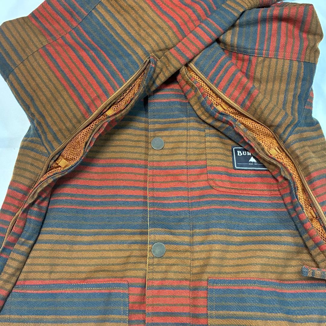 BURTON バートンウエア ネルシャツ風 スノボージャケット コ