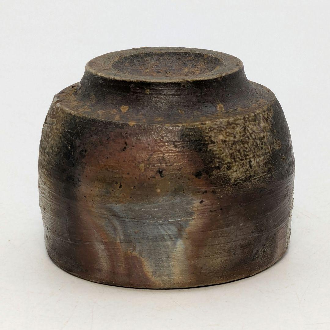 伝統工芸士 榊原芳山 虹備前ぐい呑 共箱共布栞 備前焼 酒器