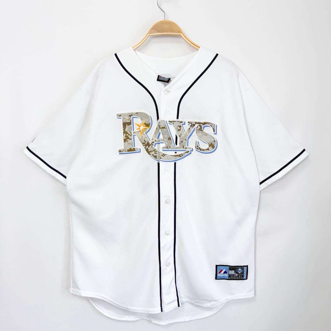 希少 USA製 MLB タンパベイレイズ カモフラ柄 ユニフォーム S102b タンパベイ・レイズ ユニフォーム/ジャージ コンセプト : r/baseballunis