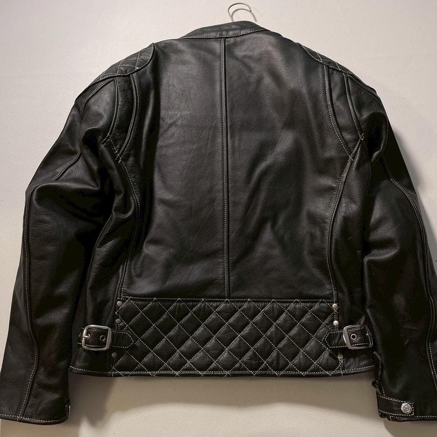 なかじん様専用】MOTO FIELD ライダースジャケット L レザー 黒