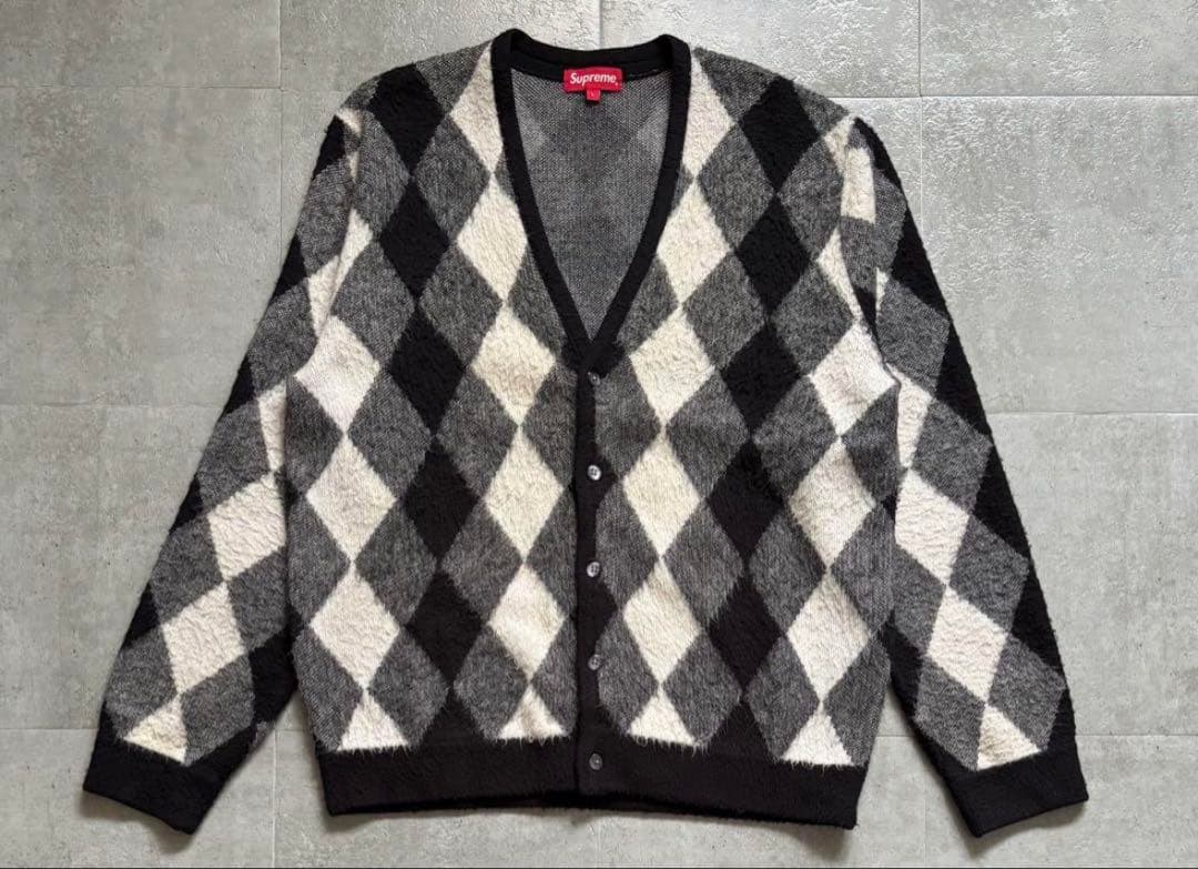 シュプリーム アーガイル カーディガン Lサイズ デザイン◎ - メルカリ