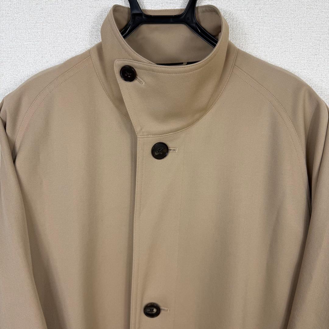 CABaN ウールギャバジン スタンドカラーコート ベージュ Sサイズ