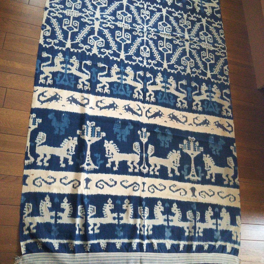 ☆【ヴィンテージ】インドネシア スンバ島 藍染イカット