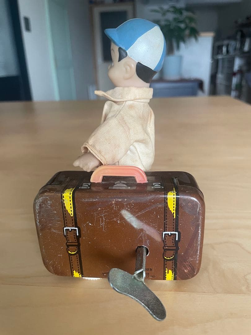 ブリキ☆トラベル坊や＊ゼンマイあり可動あり‼︎
