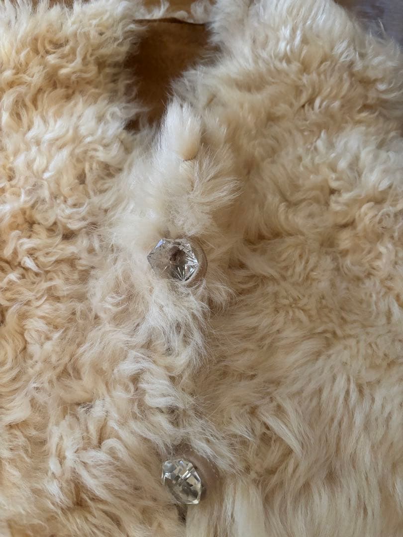 希少 jojo ベスト ムートン ミナペルホネン アンティーク towavase