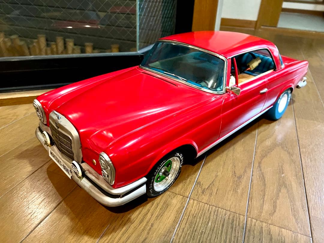 古い特大ブリキ★メルセデス ベンツ 300SE★イチコー／京商★改造★ジャンク