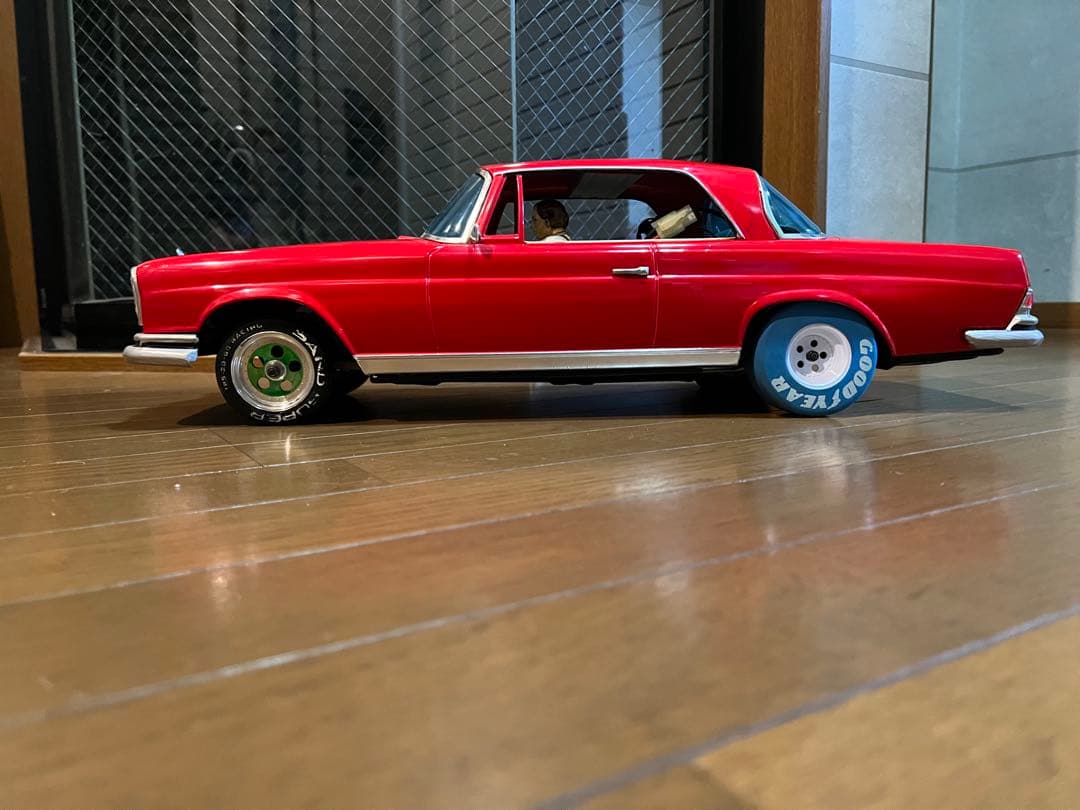 古い特大ブリキ★メルセデス ベンツ 300SE★イチコー／京商★改造★ジャンク