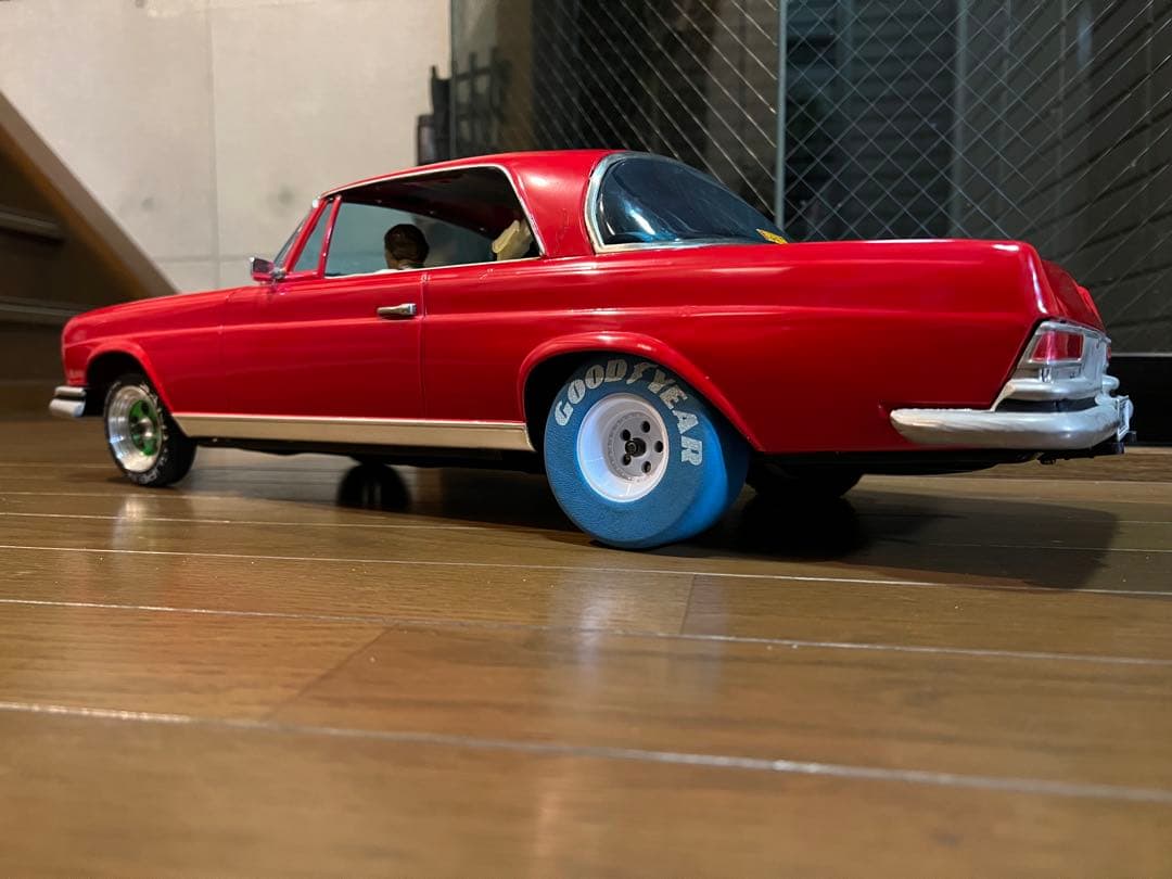 古い特大ブリキ★メルセデス ベンツ 300SE★イチコー／京商★改造★ジャンク