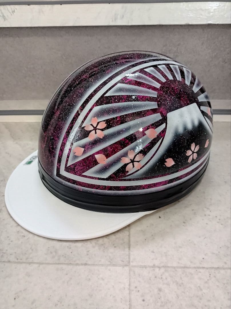 カスタムコルク半 Candyピンクラップ✘白富士日章 七色ラメ - メルカリ