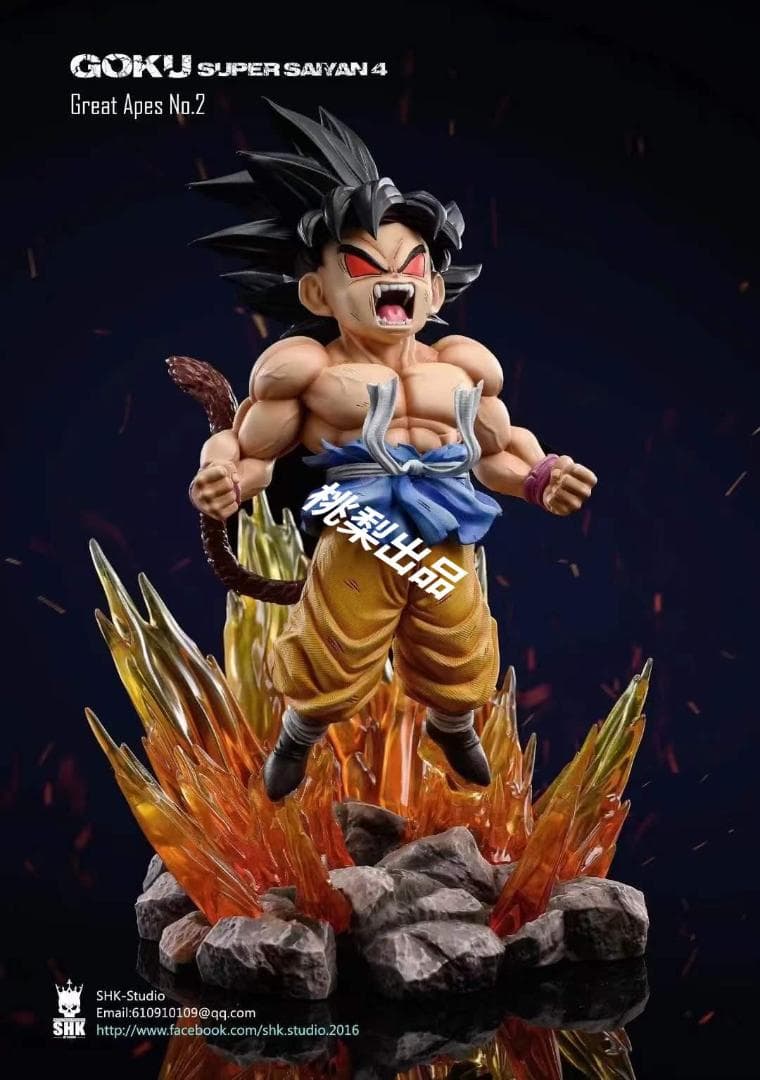 新品未開封『ドラコンボール』 超サイヤ人4孫悟空 ガレージキット