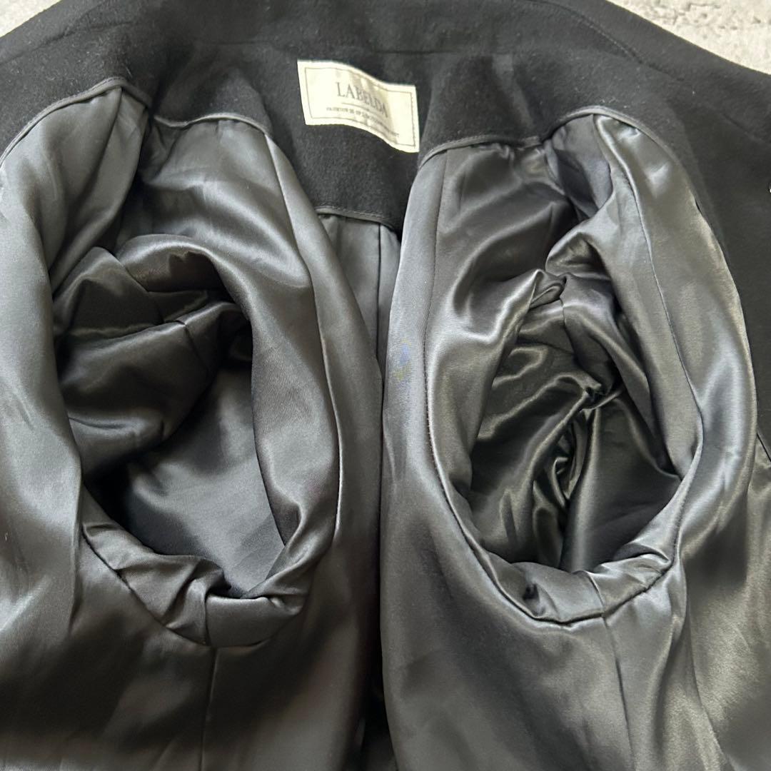 美品 LABELDA PURE カシミヤ100% ロングコート 黒 高級 - メルカリ