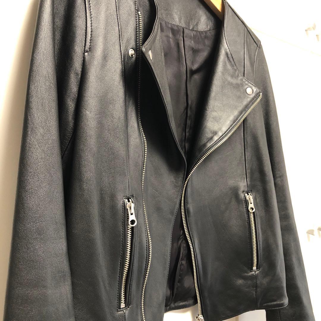 こにゃら 様用【NOLLEY´S 】ラムレザー ライダースジャケット 黒